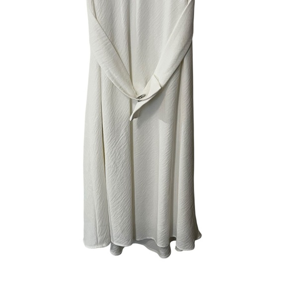 Cop Copine Lagenlook Sleeveless Spiona Robe Crepey Dress US Large White - Picture 5 of 15